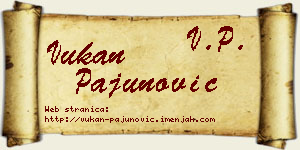 Vukan Pajunović vizit kartica